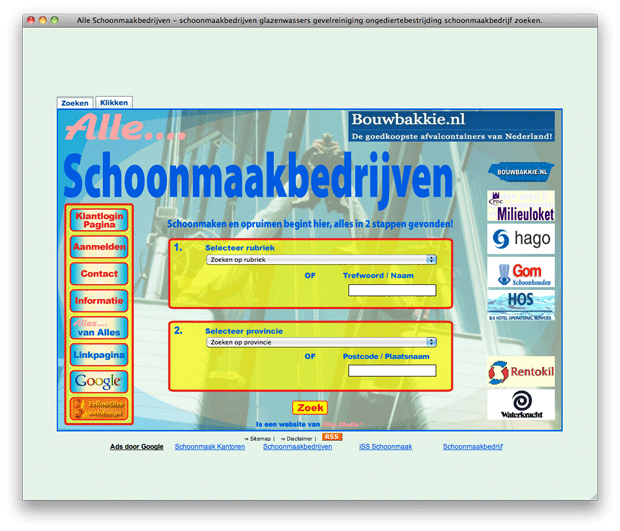 Alle Schoonmaakbedrijven
