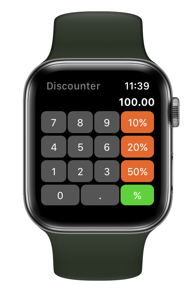 Discounter - Calculate Discounts for Apple Watch